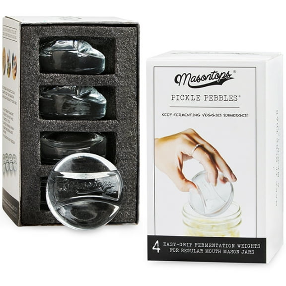 Masontops Regular Mouth Fermentation Pickle Pebbles - Set of 4