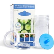 Masontops Wide Mouth Single Mason Jar Fermentation Kit 4-Piece FKIT1W