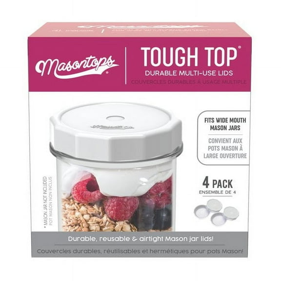 Masontops Wide-Mouth Tough Top Canning Jar Lid (4-Count)