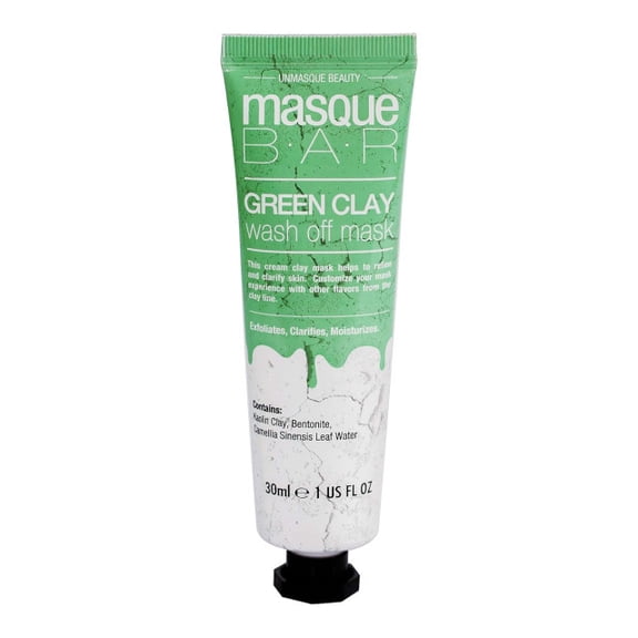 Masque Bar Green Clay Wash Off Mask 1 fl oz