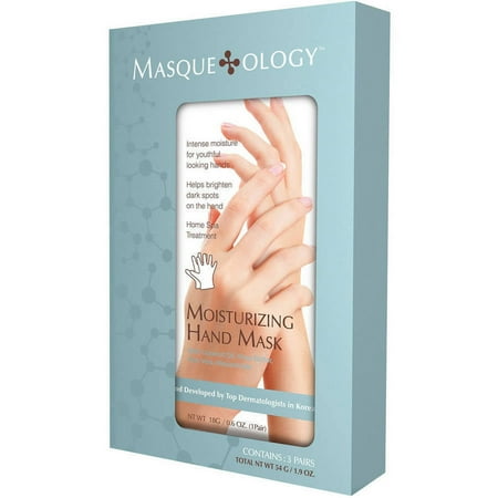 Masqueology Moisturizing Hand Masks, 0.6 oz, 3 count