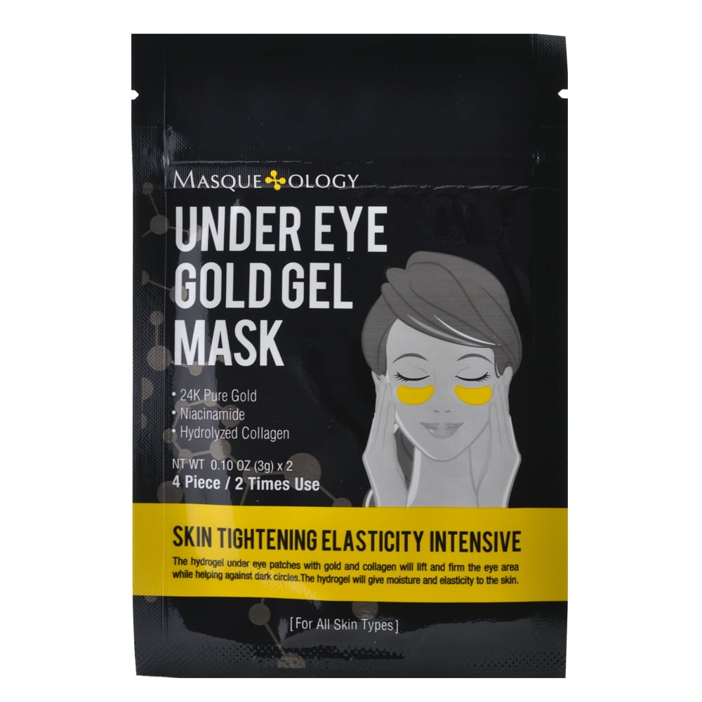 Masqueology Under Eye Gold Gel Mask, 4 Piece