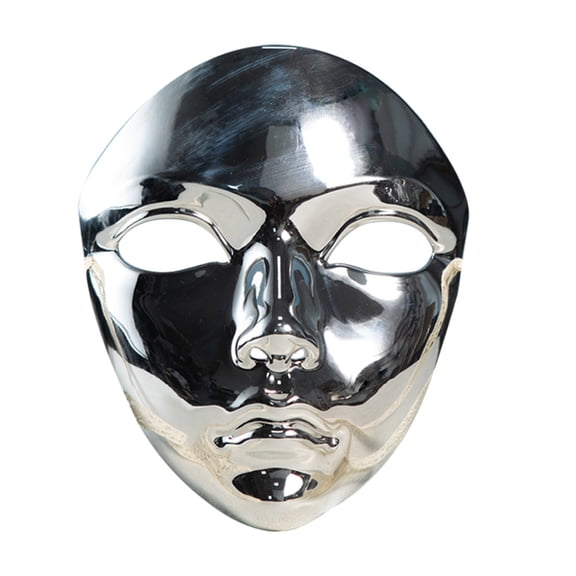 Masquerade Full Face Mask,Women Men Mardi Gras Mechanical Metallic Shiny Mask for Halloween Carnival Costume Party