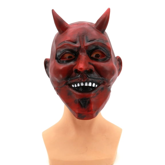Masquerade Mask Red Latex for Men for Halloween Party