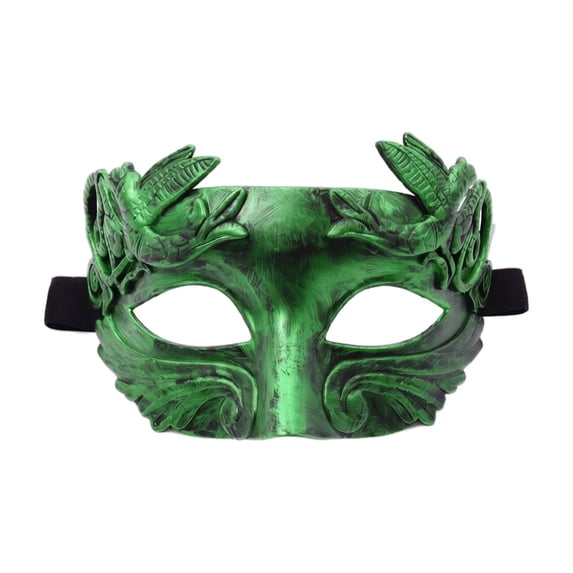 Masquerade Mask for Men Venetian Masquerade Masks 7 Inch Mask Accessory for Masquerade Party Mardi Gras Halloween Green, 1 Pack