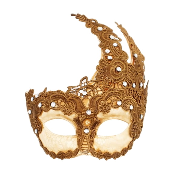 Masquerade Masks for Women, Vintage Masquerade Masks, Masquerade Mask for Women, Mask for Masquerade Party, Lace Rhinestone Inlay Half Eye Accessory, 8X7 Inch Lightweight Fit for
