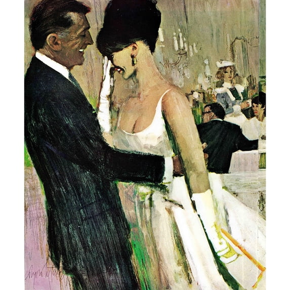 "Masquerade" Painting Print on Wrapped Canvas