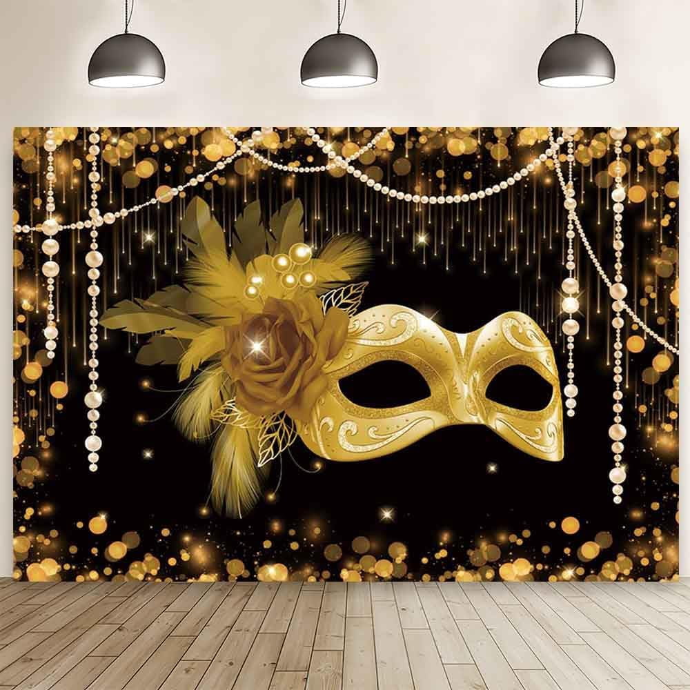 Masquerade Party Backdrop Black and Gold Mask Photography Background Carnival Masquerade Party Supplies Mascarade Ball Decorations Banner Dress-up Prom Cake Smash Photo Studio Props - Walmart Business Supplies Masquerade Party Backdrop Black and Gold Mask Photography Background Carnival Masquerade Party Supplies Mascarade Ball Decorations Banner Dress-up Prom Cake Smash Photo Studio Props - Walmart Business Supplies