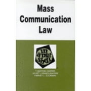 Pre-Owned Mass Communication Law in a Nutshell ( Paperback 9780314238313) by T Barton Carter, Dee, Gaynes
