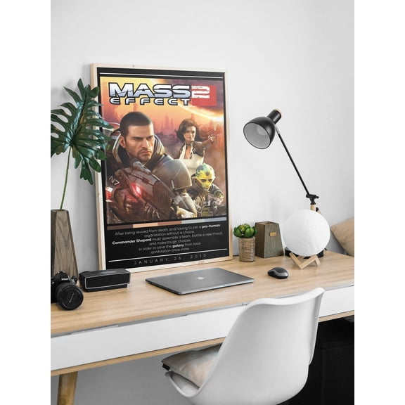 Mass Effect 2 Poster, Gaming Video Game Wall Decor