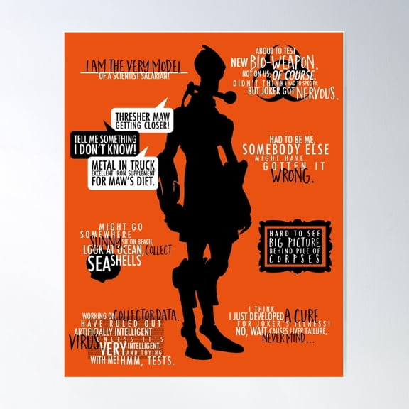 Mass Effect: Mordin Solus Poster Wall Art, Modern Wall Decor For Living Room Bedroom, 16x24 UNFRAMED