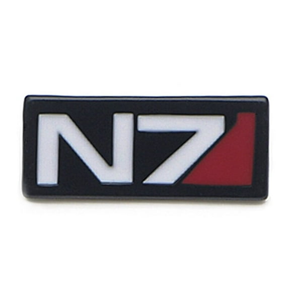 Mass Effect N-7 Logo 1 Inch Wide Enamel Metal Pin
