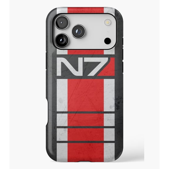 Mass Effect N7 Special Forces Stripes M3303, Protective Case for iPhone 17 16 15 14 13 12 11 Pro Max – Modern Unisex Style