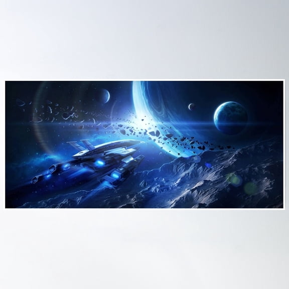 Mass Effect Normandy Sr2 Poster UNFRAMED PAPER POSTER, Home Decor, Vintage Gift, Living Room Dercor