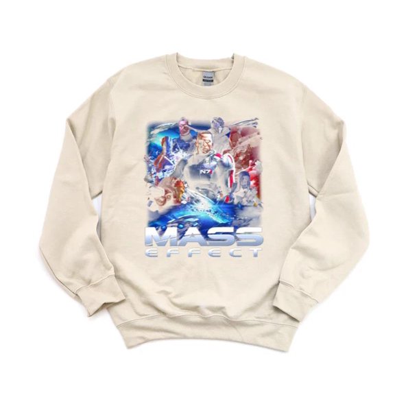 Mass Effect Video Game Sci Fi RPG Commander Shepard Normandy Bioware Fan Sweatshirt, for men & women, up to size 5XL