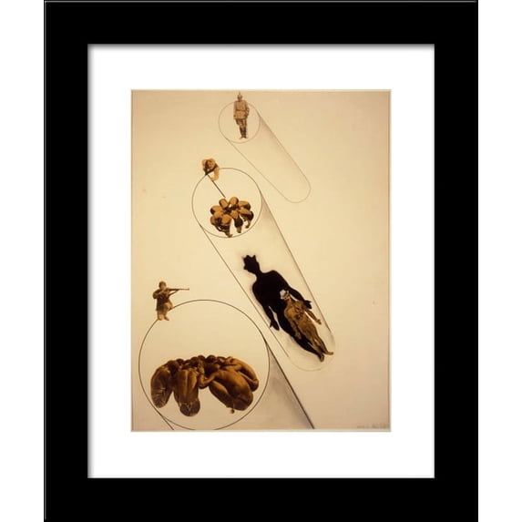 Mass Psychosis 20x24 Framed Art Print by Moholy-Nagy, Laszlo