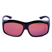 Mass Vision HD Blue Blocker Unisex Fitover Sunglasses, Black