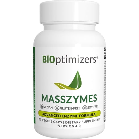 MassZymes by BiOptimizers - A Digestive Enzyme Supplement (30 Capsules)