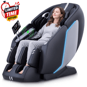 MassaMAX 2026 4D Massage Chair, Zero Gravity Full Body Yoga Stretch Massage, with Calf & Lower Back Heating,Bluetooth, Black