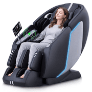 MassaMAX 2026 4D Massage Chair, Zero Gravity Full Body Yoga Stretch Massage, with Calf & Lower Back Heating,Bluetooth, Black