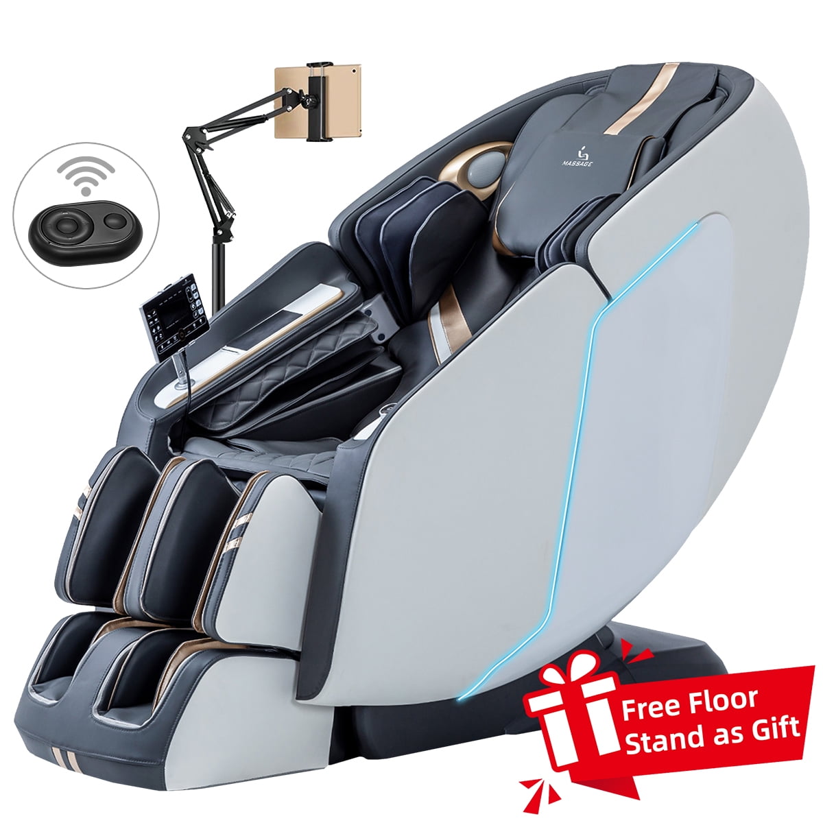 MassaMAX MT398 4D Massage Chair 2024, Electric Footrest