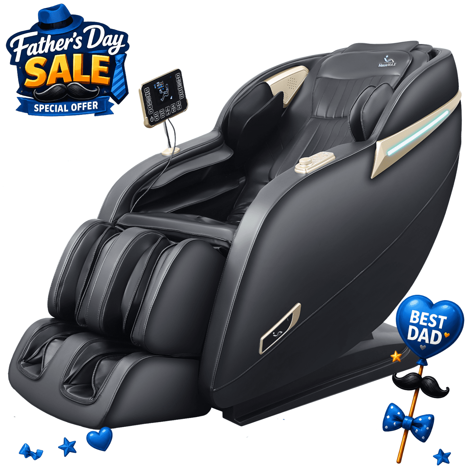 MassaMAX MD906-5 2024 3D Massage Chair, Zero Gravity, Yoga Stretch