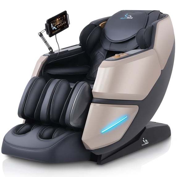 MassaMAX 4D Massage Chair, OTA Update & Electric Extendable Footrest, Zero Gravity, With Touch Screen, Quick Access Buttons
