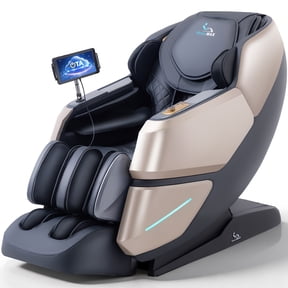 MassaMAX 4D Massage Chair, OTA Update & Electric Extendable Footrest, Zero Gravity, with Touch Screen, Quick Access Buttons