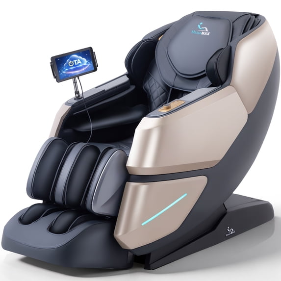 MassaMAX 4D Massage Chair, OTA Update & Electric Extendable Footrest, Zero Gravity, with Touch Screen, Quick Access Buttons