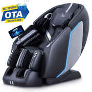 MassaMAX 2027 4D Massage Chair, OTA Update. BodyScan, Zero Gravity Full Body Stretch,Extended Footrest - Black
