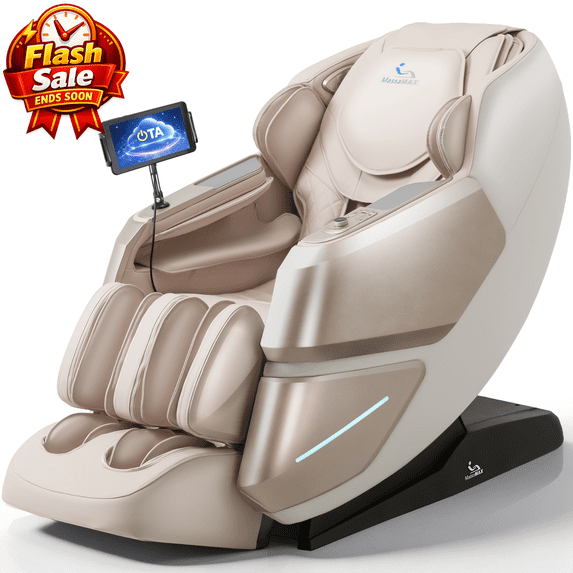 MassaMAX 4D Massage Chair, OTA Update & Electric Extendable Footrest ...