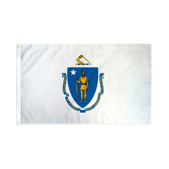 Massachusetts 3'X5' State Flag ROUGH TEX 68D Nylon