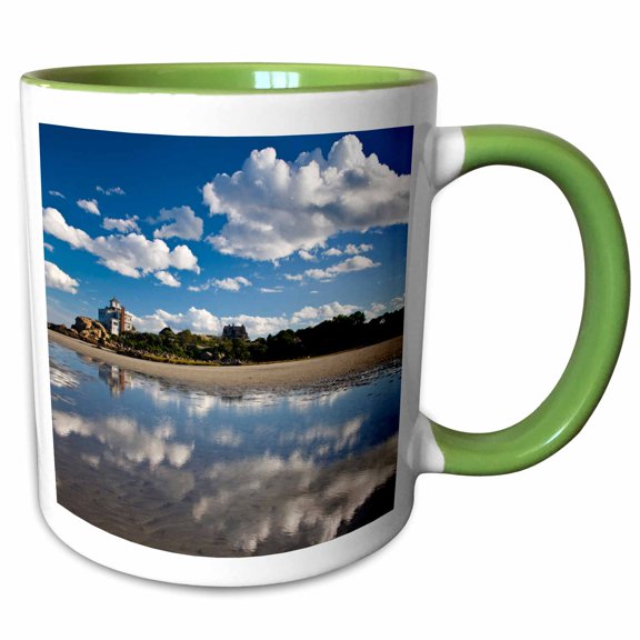 3drose, Massachusetts, Cape Ann, Good Harbor Beach - Us22 Wbi0683 - Walter Bibikow, 11oz Two-tone Green Mug
