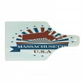 thumbnail image 1 of Massachusetts Cutting Board, State Map with Sunburst Stripes and Stars United States Lettering, Decorative Tempered Glass Cutting and Serving Board, in 3 Sizes, by Ambesonne, 1 of 2