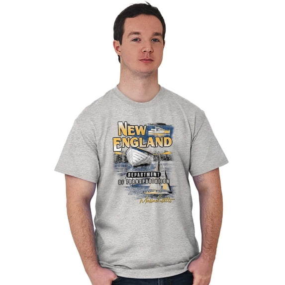 Massachusetts Dept of Transportation Men's Graphic T Shirt Tees Brisco Brands S