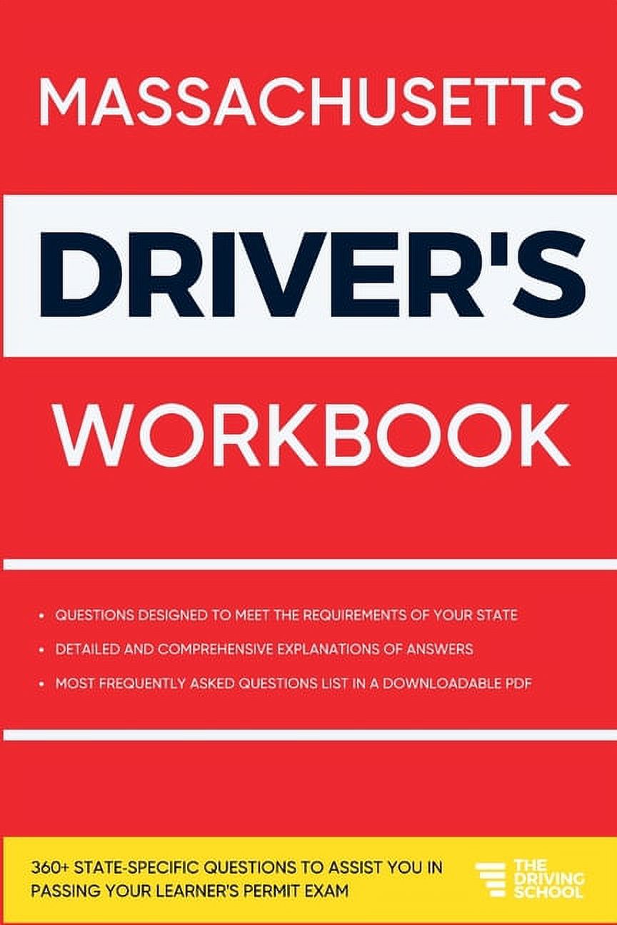 Practicando para tu examen de permiso de aprendiz: Libro de trabajo para conductores de Massachusetts: más de 360 preguntas específicas del estado para ayudarte a aprobar tu examen de permiso de aprendiz, (Tapa blanda)