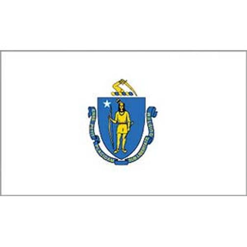Eagle Emblems F8522 Flag - Massachusetts - 12 x 18 in.