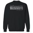 thumbnail image 1 of Massachusetts Humor Graphic Black Men's Crewneck Sweatshirt, 1 of 1