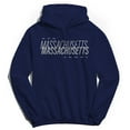 thumbnail image 1 of Massachusetts Humor Graphic Navy Men's Crewneck Sweatshirt Hoodie, 1 of 1