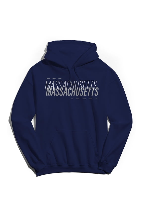 Massachusetts Humor Graphic Navy Men's Crewneck Sweatshirt Hoodie