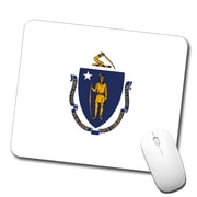 Massachusetts MA State Flag Mouse Pad Low Profile Gaming Mat