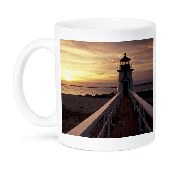 3dRose, Massachusetts, Nantucket, Brant Point Lighthouse - US22 WBI0783 - Walter Bibikow, 11oz Mug