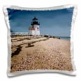 thumbnail image 1 of 3drose, Massachusetts, Nantucket. Shell in Front of Brant Point Lighthouse., 16x16 inch Pillow Case, 1 of 5