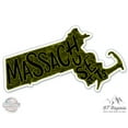 thumbnail image 1 of Massachusetts Shape Cute Letters Native Local - 3" Vinyl Sticker - For Car Laptop I-Pad Phone Helmet Hard Hat - Waterproof Decal, 1 of 1