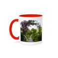 thumbnail image 1 of 3dRose, Massachusetts, Shelburne Falls, Bridge of Flowers - US22 SPE0530 - Susan Pease, 15oz Two-Tone Red Mug, 1 of 3