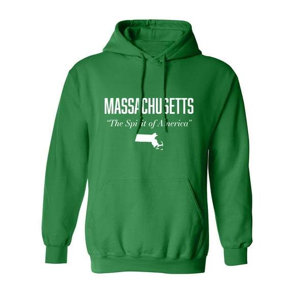 Massachusetts Spirit of America Adult Hooded Sweatshirt