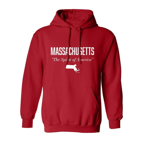 Massachusetts Spirit of America Adult Hooded Sweatshirt
