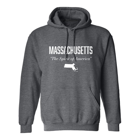 Massachusetts Spirit of America Adult Hooded Sweatshirt