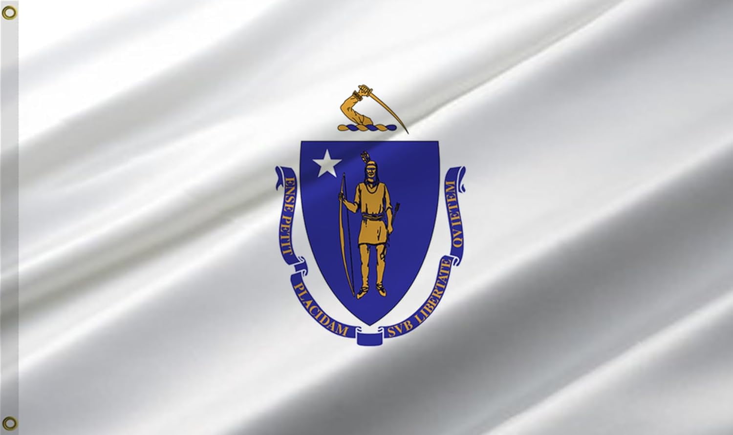 Massachusetts State Flag 2X3 ft,Massachusetts MA Flags ,Double Stitched ...