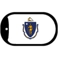 thumbnail image 1 of Massachusetts State Flag Metal Novelty Dog Tag Necklace DT-3585 2" x 1" Dog Tag (DT), 1 of 1